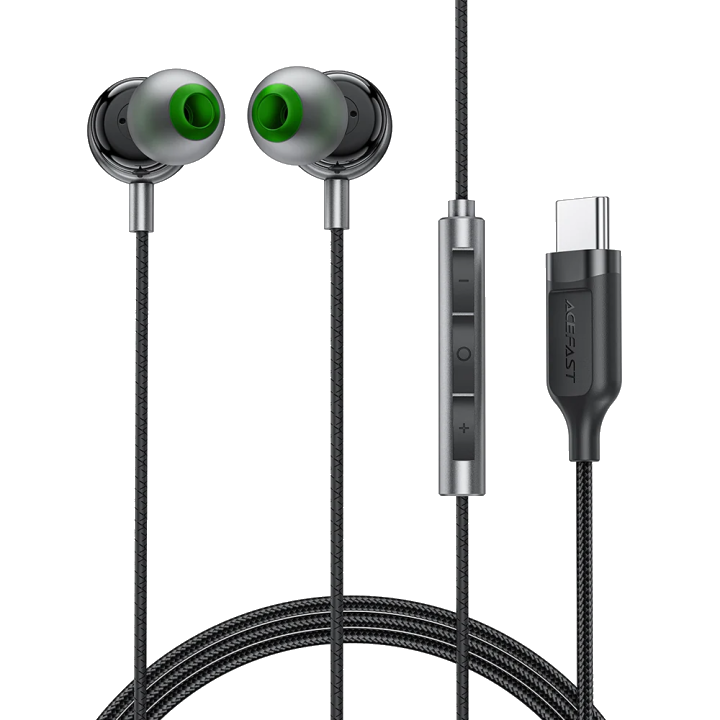 Handsfree USB-C Acefast L5, Schwarz