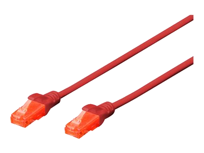 DIGITUS Patchkabel, Kat. 6, U/UTP, 0,25 m, rot