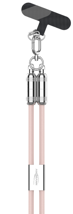 ANSMANN Smartphone Lanyard Kabel, USB-C - USB-C, rose