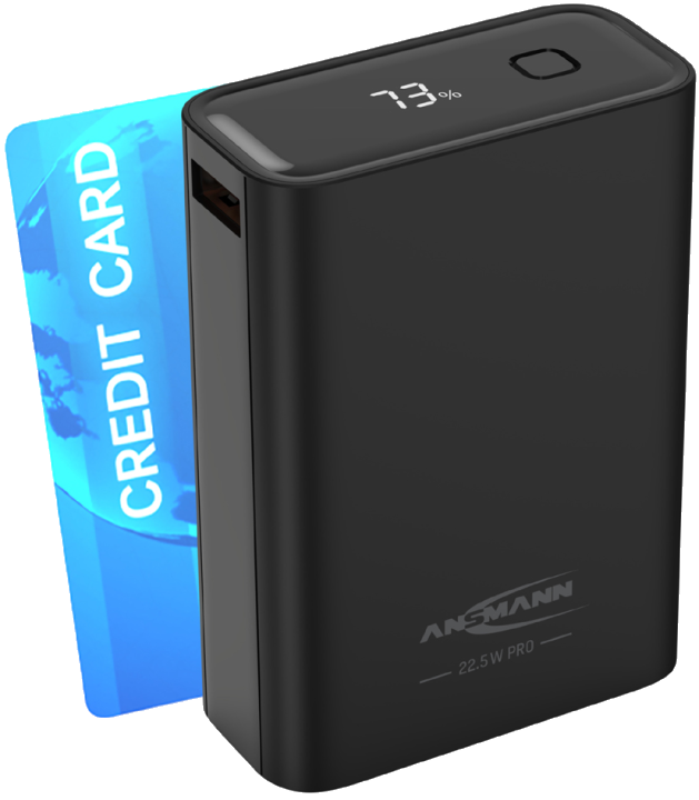 ANSMANN Powerbank PB222PD, 20.000 mAh, schwarz