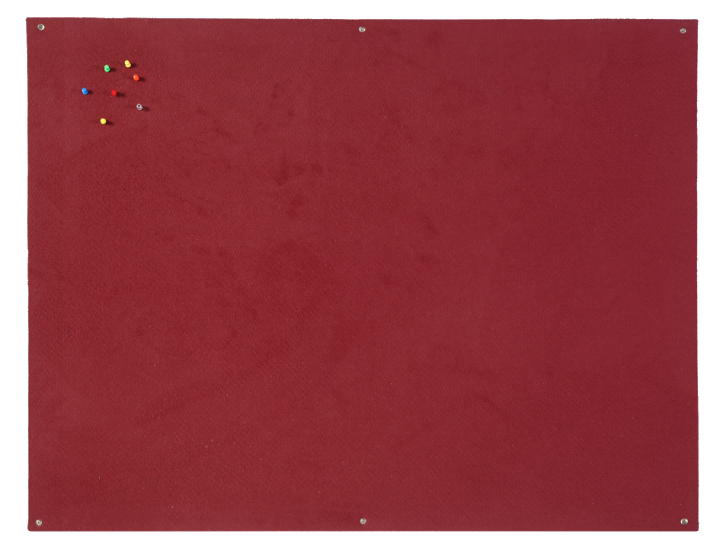 Bi-Office Filztafel, rahmenlos, 900 x 600 mm, burgunderrot