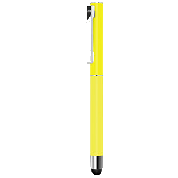 uma® Metall-Rollerball Straight, schwarze Mine, gelb