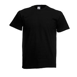 FRUIT OF THE LOOM® Unisex T-Shirt Original T, schwarz, S