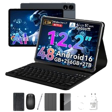 TABWEE T60 Android 16 4G LTE Tablet 12.2" 2.5K 48GB+256GB/2TB Octa-Core 10000mAh
