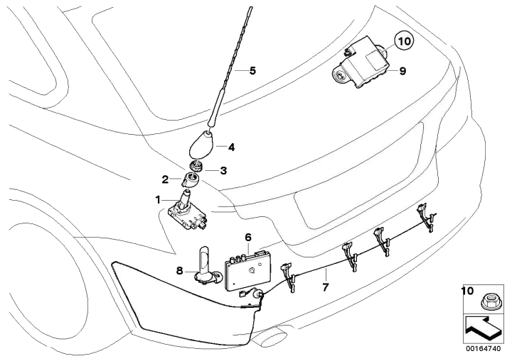 BMW Antenne Telefon 65209225142 - Bildposition 08