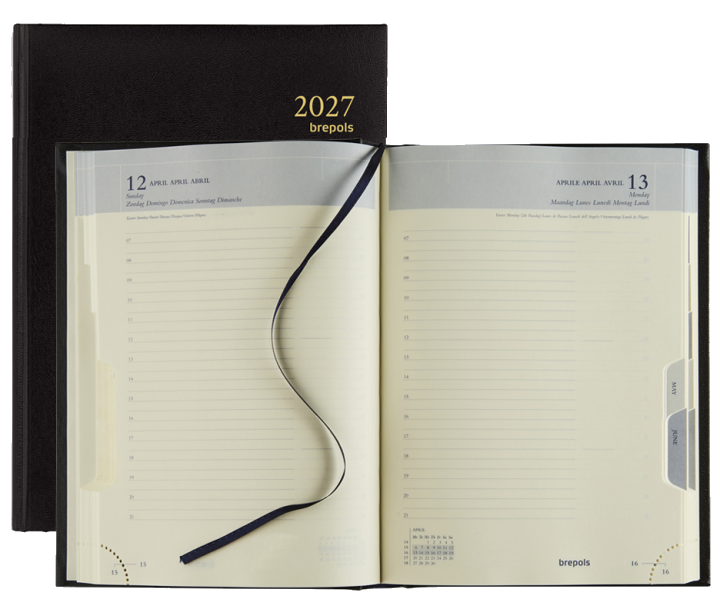 brepols Buchkalender , EURO, 2027, schwarz