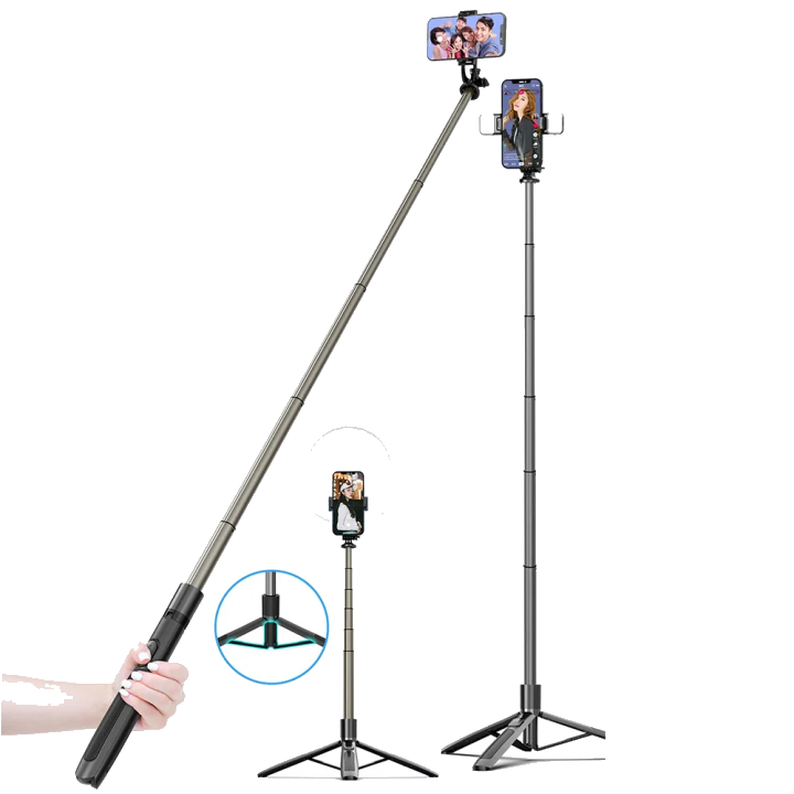 Selfie Stick Bluetooth Techsuit Q06, Universal, Schwarz