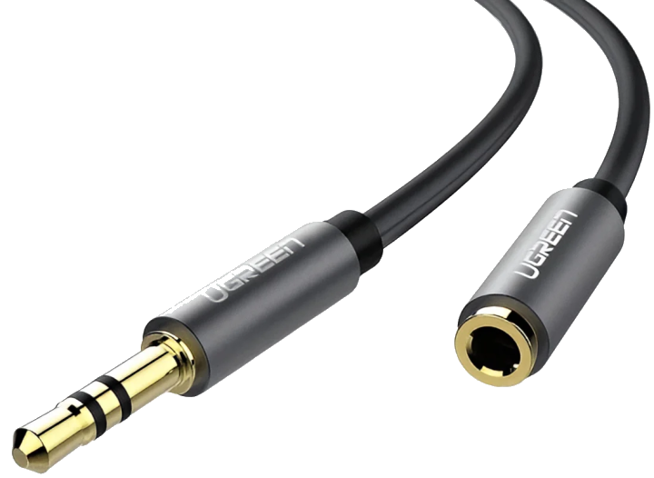 Audioadapter 3.5mm - 3.5mm UGREEN AV118, 1.5m, Schwarz