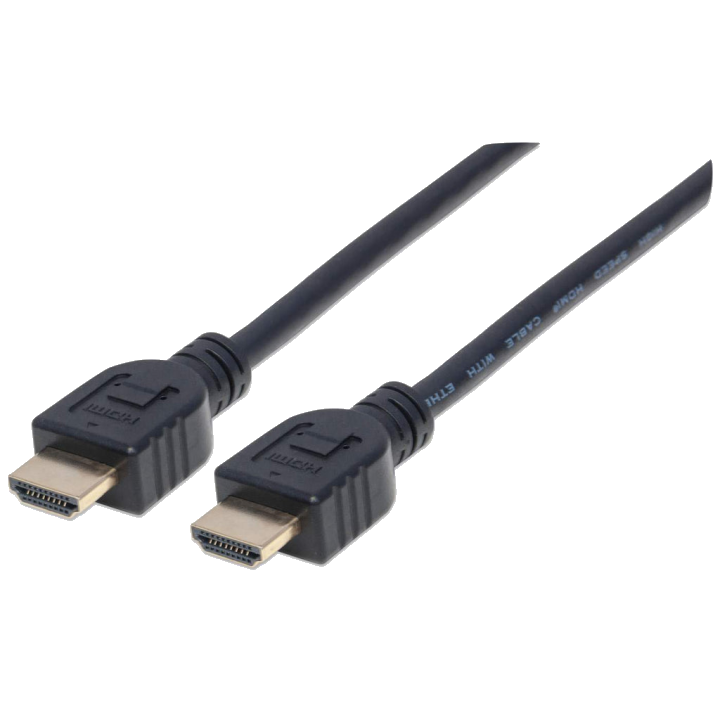 MANHATTAN HDMI-Kabel 4k@60Hz CL3 zert. geschirmt 1m