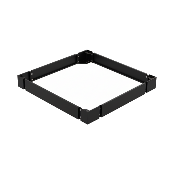 PEL Sockel für 800x800mm, H=100mm, voll, RAL9005