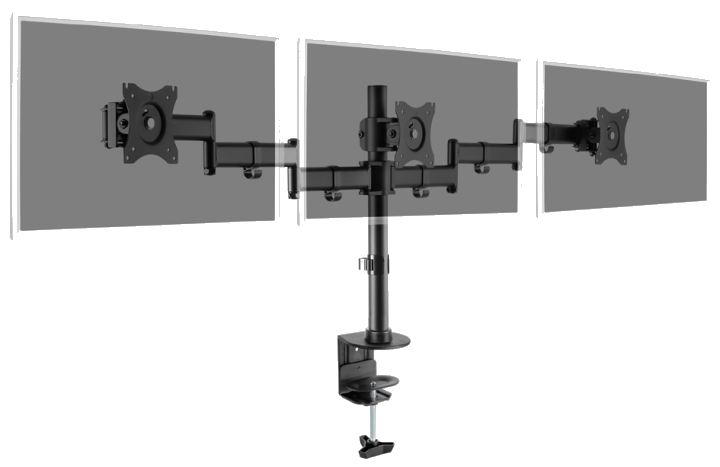 DIGITUS Dreifach-Monitorhalterung Triple, bis 69 cm (27, )