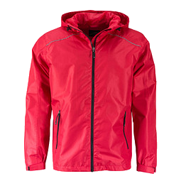 JAMES & NICHOLSON Herren Regenjacke Basic, Herren, rot, L