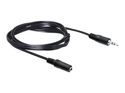 DELOCK Klinkekabel 3,5mm -> 3,5mm St/Bu 3.00m schwarz