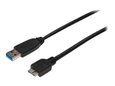 DIGITUS USB 3.0 Anschlusskabel Typ A -mikro B St/St 0.25m sw