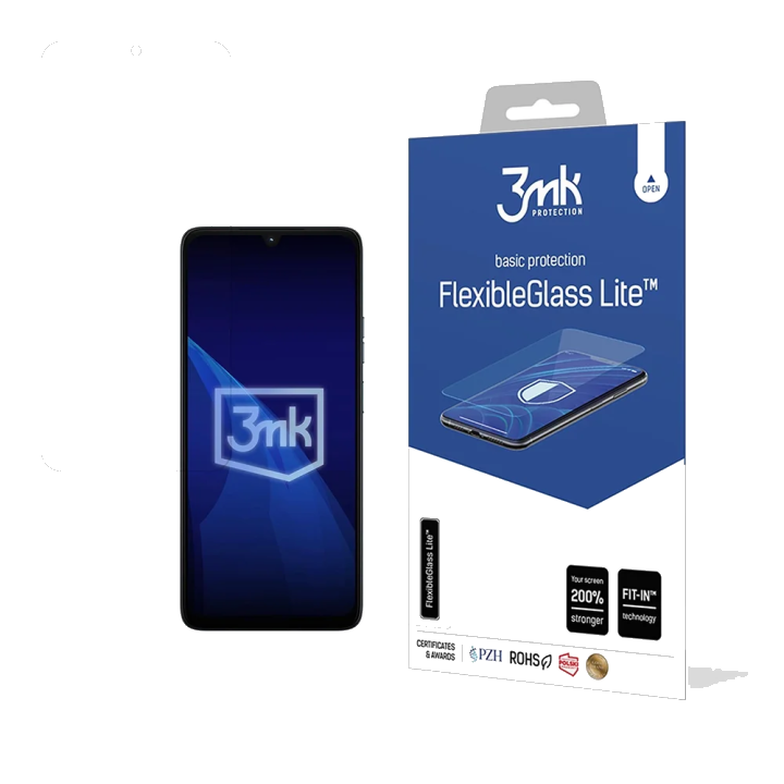 Schutzfolie 3MK FlexibleGlass Lite für Motorola Moto G06 Power / G06, Flexibles Glas, Vollverklebung