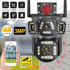 12MP 8X ZOOM 6K Überwachungskamera Aussen WLAN PTZ WiFi IP Kamera Outdoor Alert