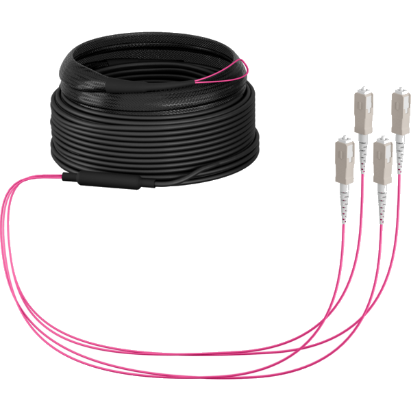 Trunkkabel U-DQ(ZN)BH OM4 4G (1x4) SC-SC, 30m Dca LSZH