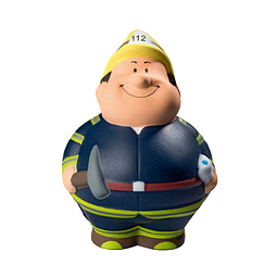 Herr Bert® Anti-Stress-Figuren Feuer Bert, blau