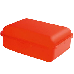 Snack-Box Uno, rot/gefrostet