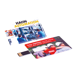 USB-Stick Classic-Card, 4 GB, weiß