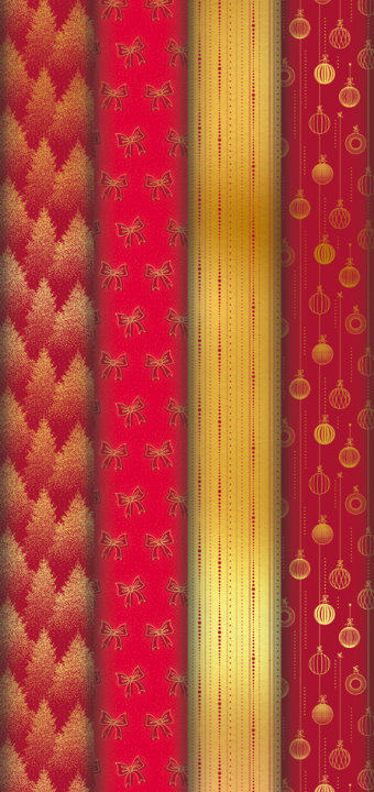 Clairefontaine Weihnachts-Geschenkpapier , Scintillant,