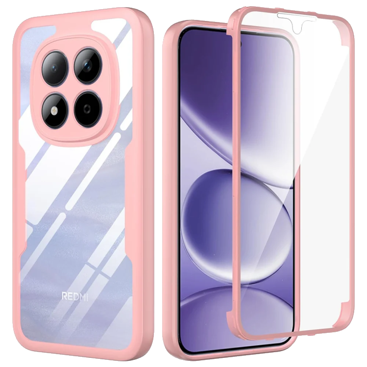Hülle für Xiaomi Redmi Note 15 Pro 5G, Techsuit, ColorVerse 360, Rosa