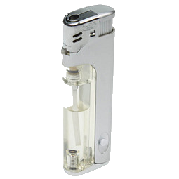 Werbe-Set: 250 LED-Feuerzeuge, inkl. Druck, silber-metallic