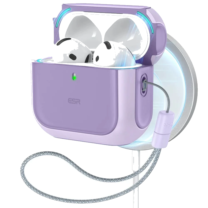 ESR Orbit Hybrid Hülle für Apple AirPods 4, Lila
