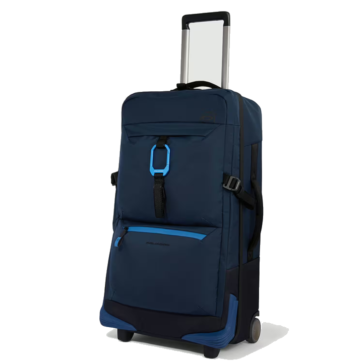 Piquadro Corner 2.0 Modulare Reisetasche mit Rollen Blau