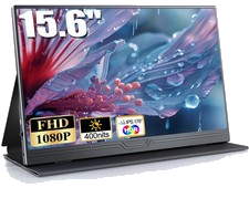 Portable Monitor 15.6 Zoll Tragbarer Mobiler Monitor FHD 1920x1080 HDR