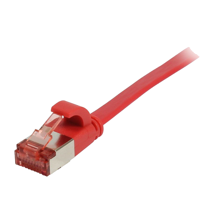 Synergy21 Patchkabel RJ45, CAT6 250Mhz, 0,15m rot, FTP(U/FTP), TPE(Superflex), Flach,