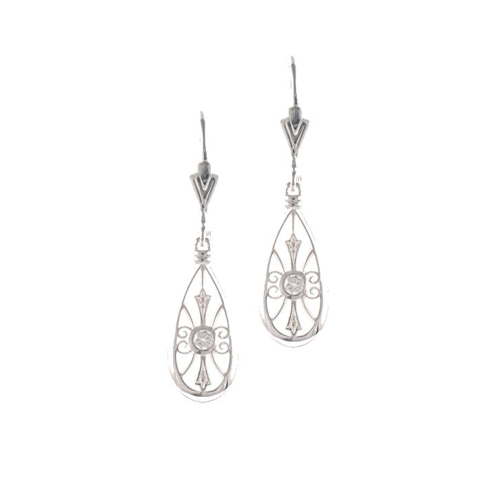 Ohrringe 925 Silber Zirkonia weiss