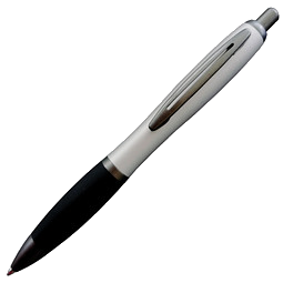 PENKO® Metall-Kugelschreiber Helgoland Soft Gun, blaue Mine, silber