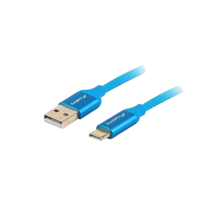 LANBERG USB-C(M)->USB-A(M)2.0 Kabel 1,8m PREMIUM QUICKCH.3.0