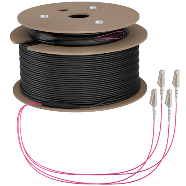 Trunkkabel U-DQ(ZN)BH OM4 4G (1x4) LC-LC, 110m Dca LSZH