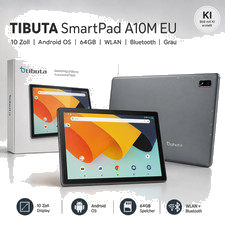 TIBUTA Tablet SmartPad A10M EU 10 Zoll Android OS 64GB WLAN Bluetooth Grau