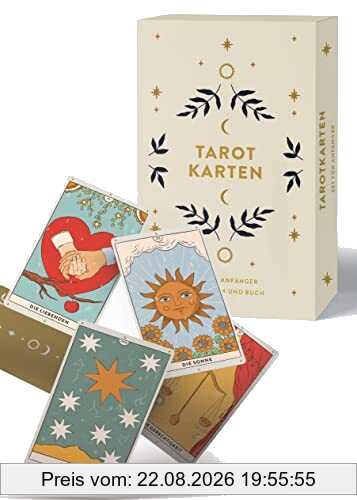 Tarotkarten: Tarotkarten mit Buch, Set für Anfänger: ausführliche Beschreibungen zu Fragen, Karten und Legetechniken