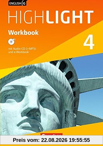 English G Highlight 4: 8. Schuljahr. Workbook mit Audios Online Haupts / Sydney Thorne, Gwen Berwick
