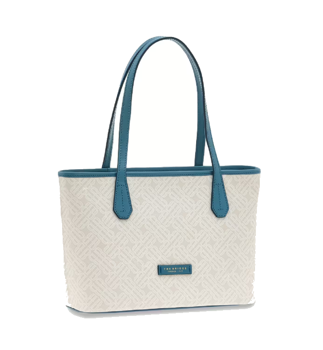 The Bridge Anna Leder-Shopper 33cm Milch/Gold