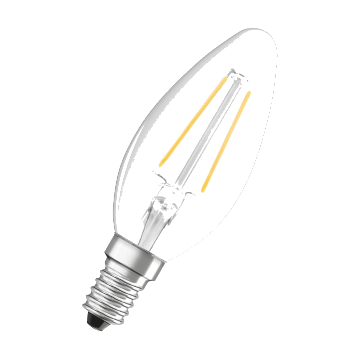 "LED-Filament ""Retrofit"", Kerze, 2.5W ersetzt 25W, E14, Warmweiß, klar (00217765)"