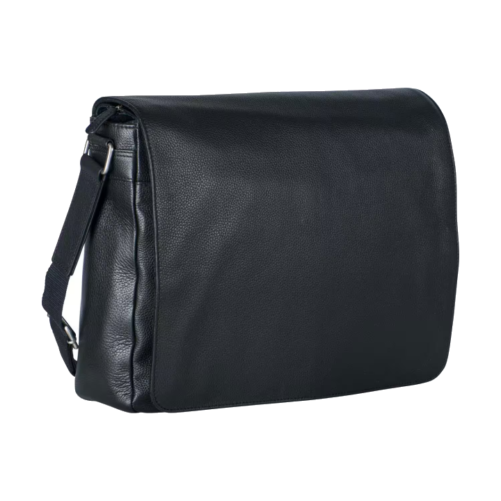 Leonhard Heyden Berlin Umhängetasche L mit Laptopfach 15" schwarz