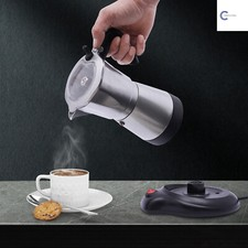480W 300ml Elektrische Kaffeemaschine Espressokocher 6 Tassen Italia Mokka Kanne