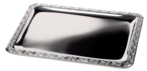 APS Tablett , SCHÖNER ESSEN, , (B)420 x (T)310 mm, silber
