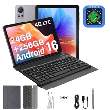 2026 Neu Android 16 11" 4G LTE Tablet WiFi 24GB RAM 256GB ROM 8000mAh Dual SIM
