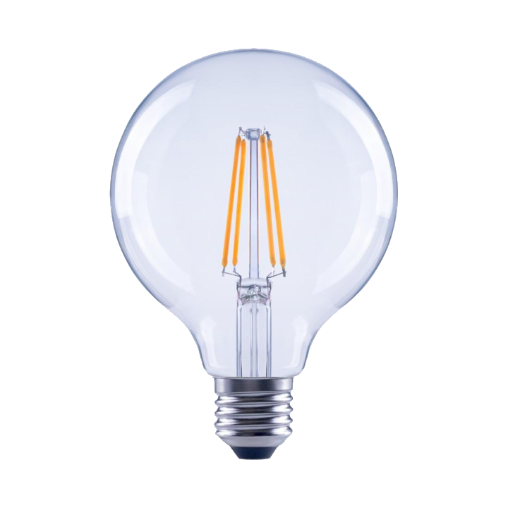 LED-Filament, E27, 806lm ersetzt 60W Globelampe, G95, klar, Warmweiß (00112819)