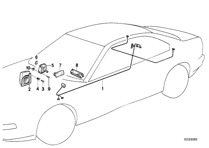 BMW Lautsprecher links 65138354275 - Bildposition 02