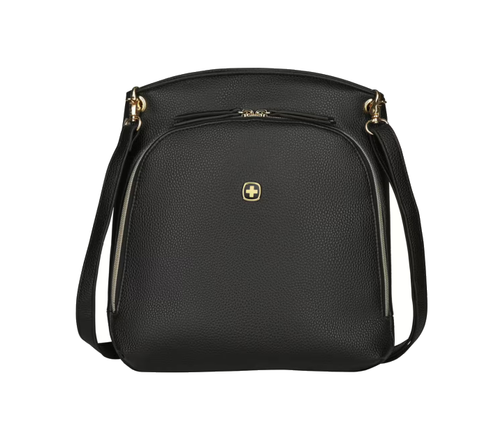 Wenger Women's LeaSophie, Umhängetasche mit Tablet-Fach Black