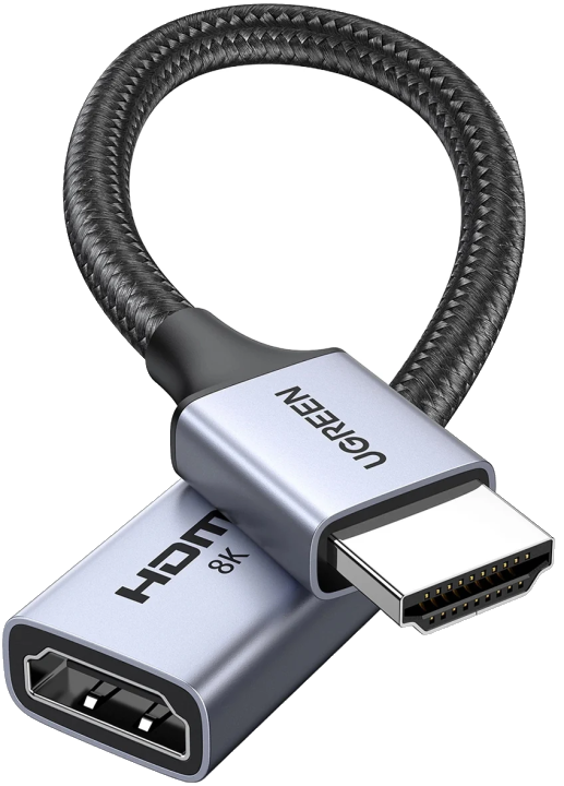 Videoadapter UGREEN HD165, HDMI - HDMI, 8K, Grau
