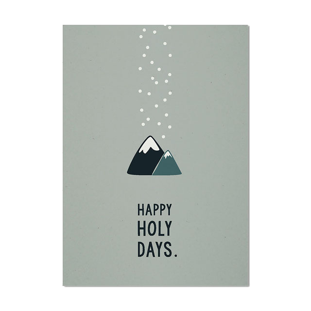 Postkarte Happy Holy Days