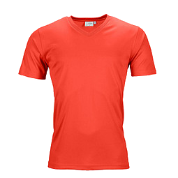JAMES & NICHOLSON Herren Funktions T-Shirt Active, hellrot, L